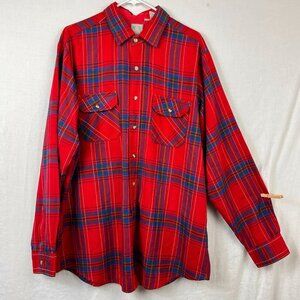 Vintage Outdoor Exchange Long Sleeve Plaid Button Shirt Men XL Tall Indie Skater